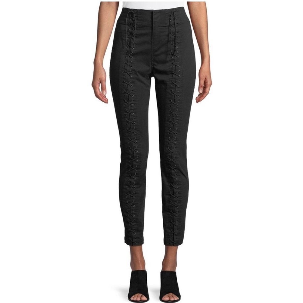 A.L.C. Women's Black Kingsley Lace-up Pants